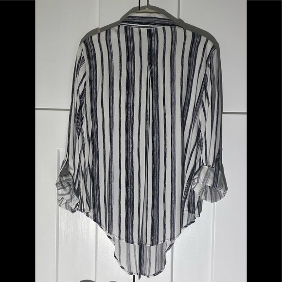 Chico’s Gaucho Two PC Set Stripe Jumpsuit - Picture 6 of 8